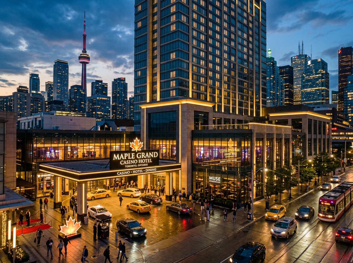 Luxury hotel view for Maple Grand Casino Hotel