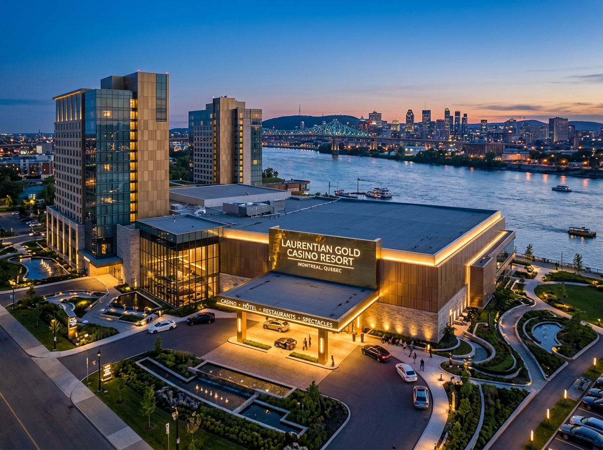 Luxury hotel view for Laurentian Gold Casino Resort